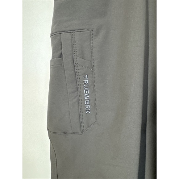 Truewerk Mens 38x32 Charcoal T2 Werkpant Cargo Workwear Stretch Technical Rugged - Picture 7 of 13